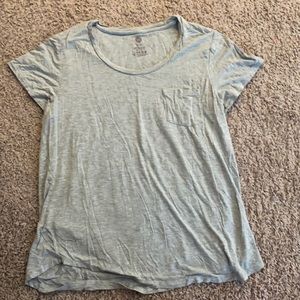 Soft nursing top in gray